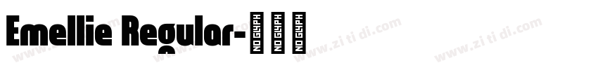 Emellie Regular字体转换